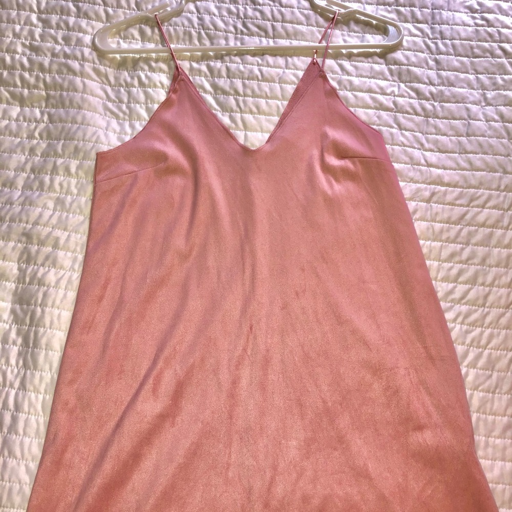Forever 21 Pink Suede Dress